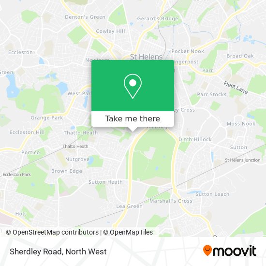 Sherdley Road map