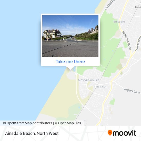 Ainsdale Beach map