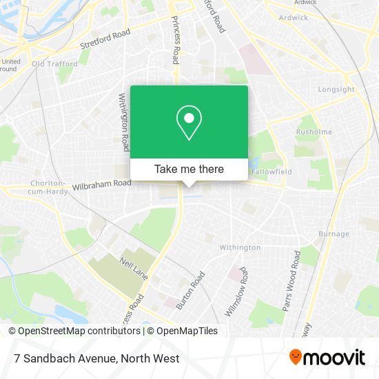 7 Sandbach Avenue map