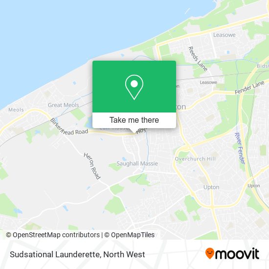 Sudsational Launderette map