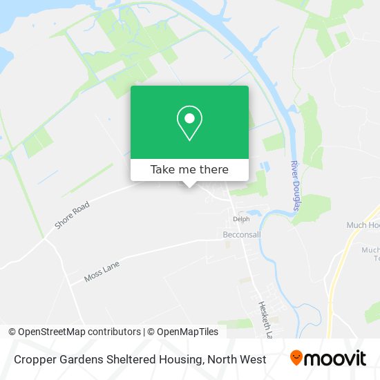 Cropper Gardens Sheltered Housing map