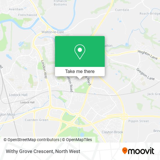 Withy Grove Crescent map
