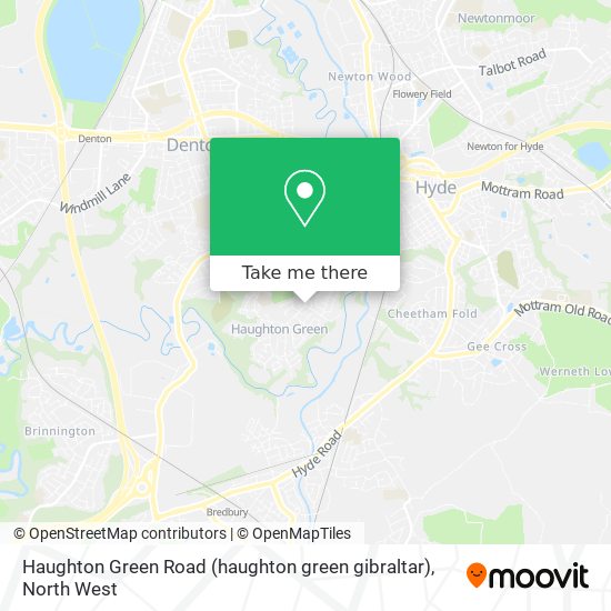 Haughton Green Road (haughton green gibraltar) map
