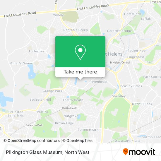 Pilkington Glass Museum map