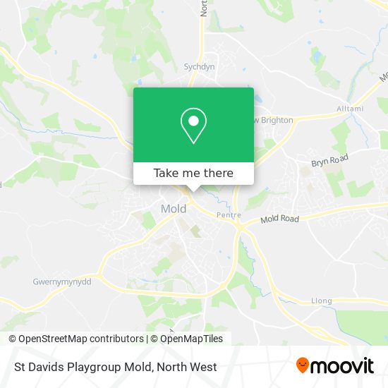 St Davids Playgroup Mold map