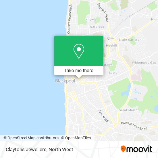 Claytons Jewellers map