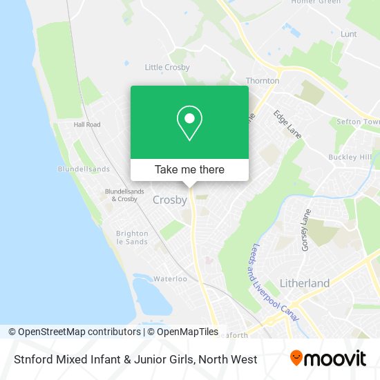 Stnford Mixed Infant & Junior Girls map