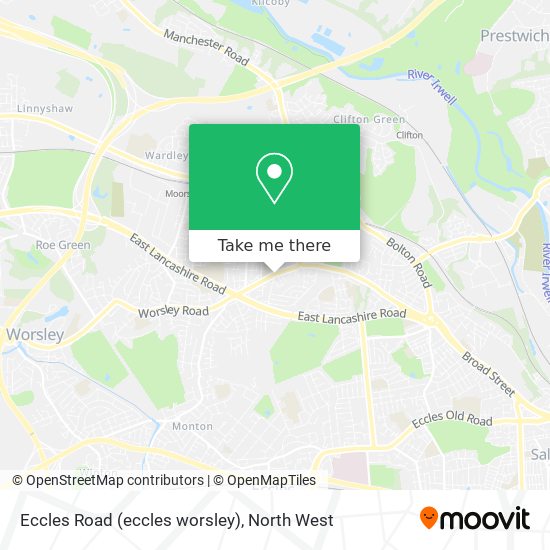 Eccles Road (eccles worsley) map