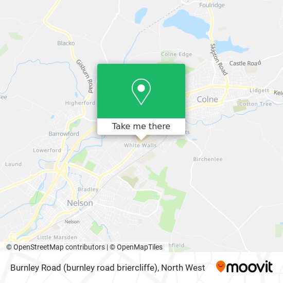 Burnley Road (burnley road briercliffe) map