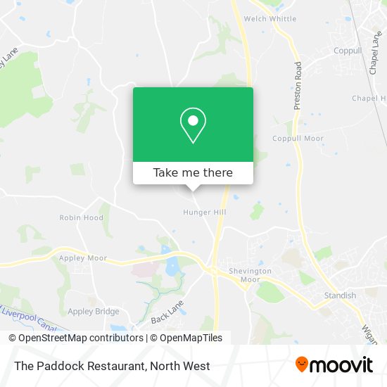 The Paddock Restaurant map