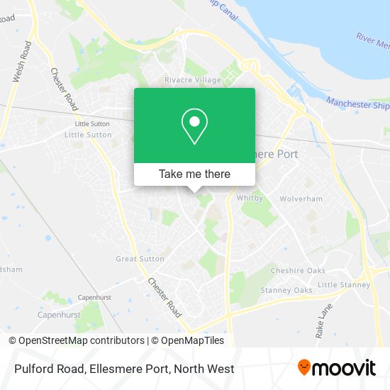 Pulford Road, Ellesmere Port map