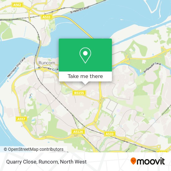 Quarry Close, Runcorn map