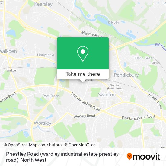 Priestley Road (wardley industrial estate priestley road) map