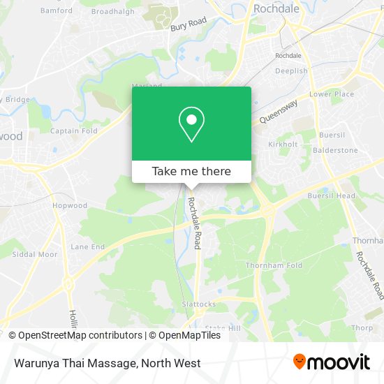 Warunya Thai Massage map