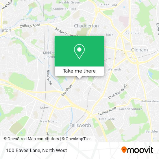 100 Eaves Lane map
