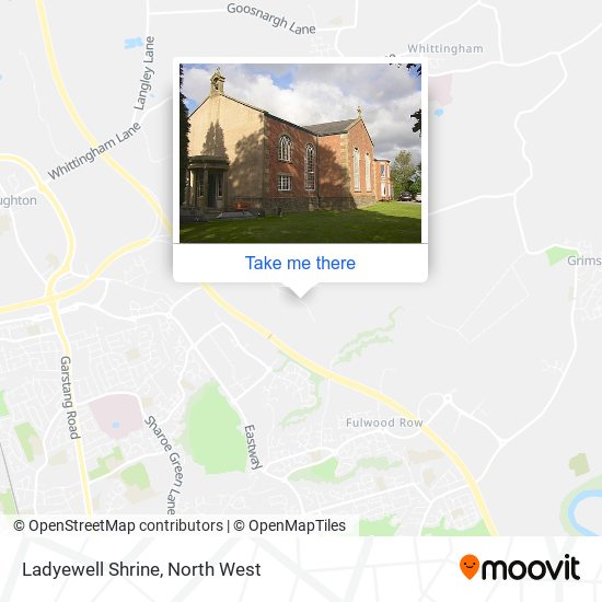 Ladyewell Shrine map