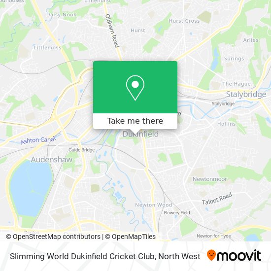 Slimming World Dukinfield Cricket Club map