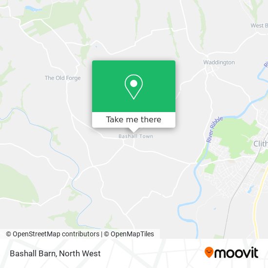 Bashall Barn map