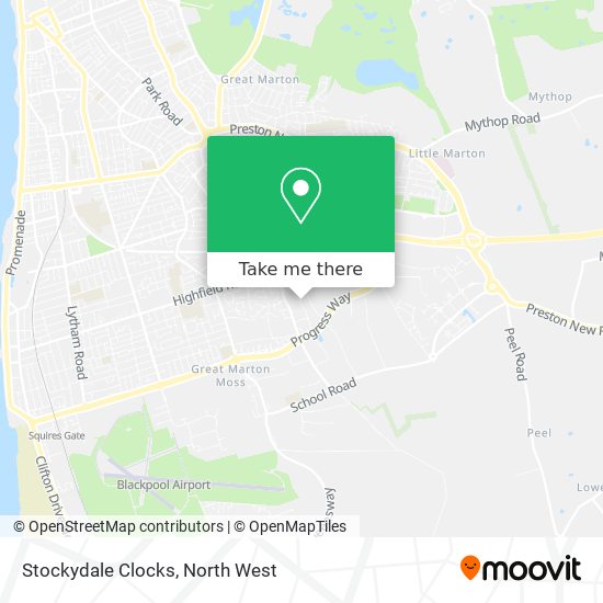 Stockydale Clocks map