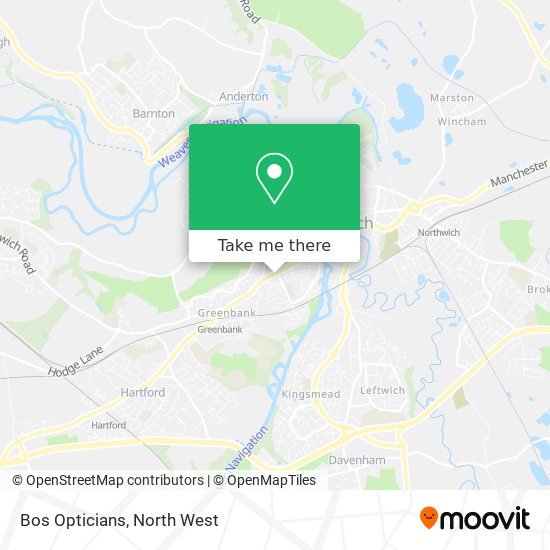 Bos Opticians map