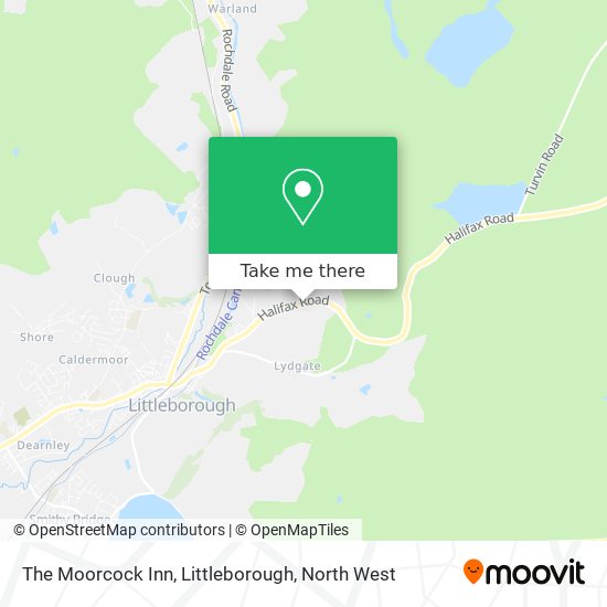 The Moorcock Inn, Littleborough map