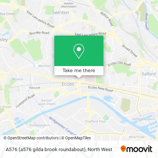 A576 (a576 gilda brook roundabout) map