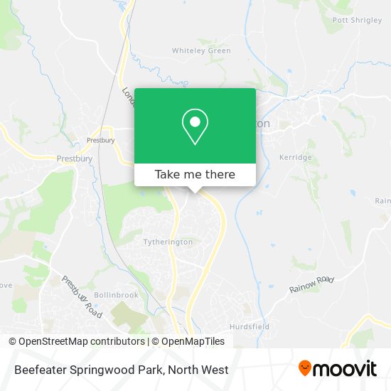 Beefeater Springwood Park map