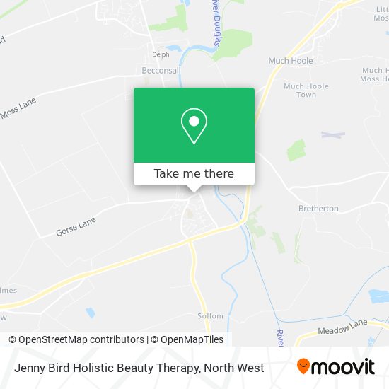 Jenny Bird Holistic Beauty Therapy map
