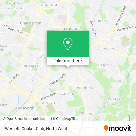 Werneth Cricket Club map