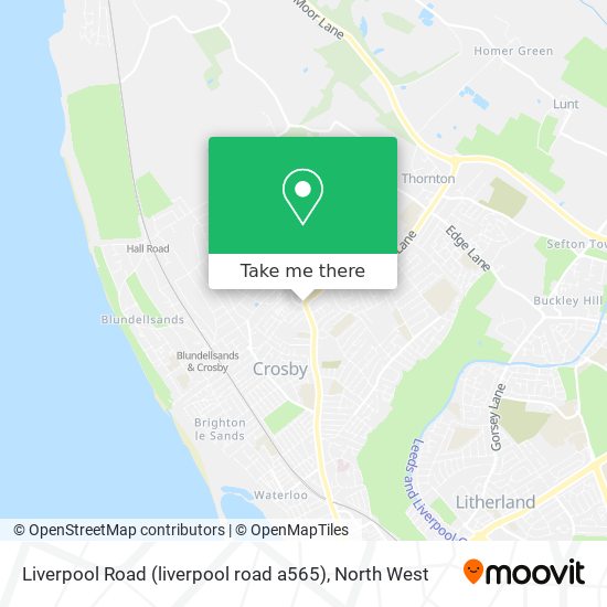 Liverpool Road (liverpool road a565) map