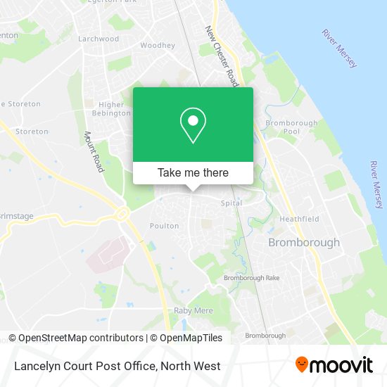 Lancelyn Court Post Office map
