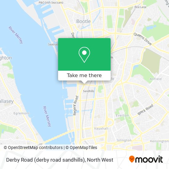 Derby Road (derby road sandhills) map
