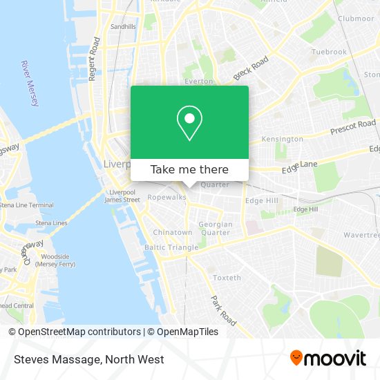Steves Massage map