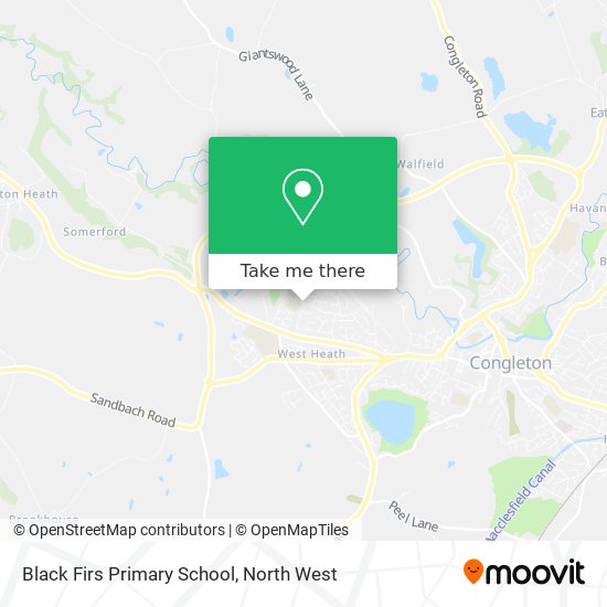 Black Firs Primary School map