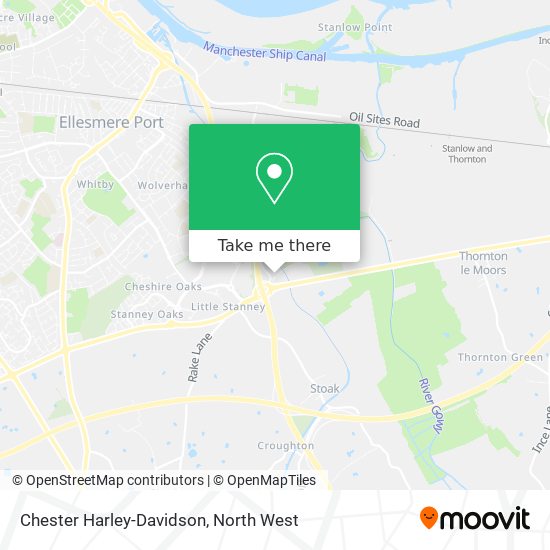 Chester Harley-Davidson map