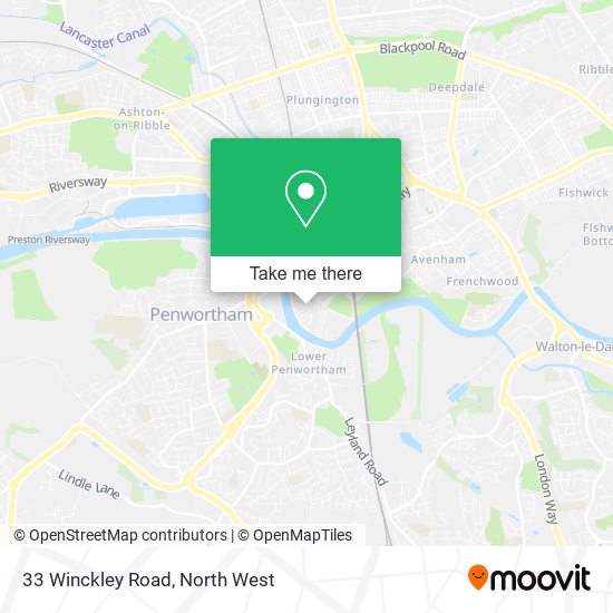 33 Winckley Road map