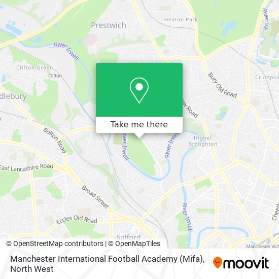 Manchester International Football Academy (Mifa) map