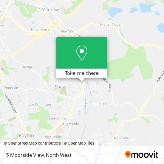 5 Moorside View map