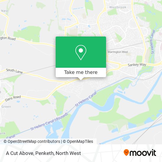 A Cut Above, Penketh map