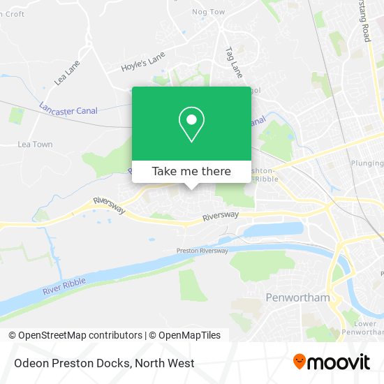Odeon Preston Docks map