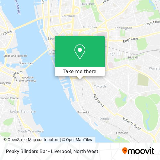 Peaky Blinders Bar - Liverpool map