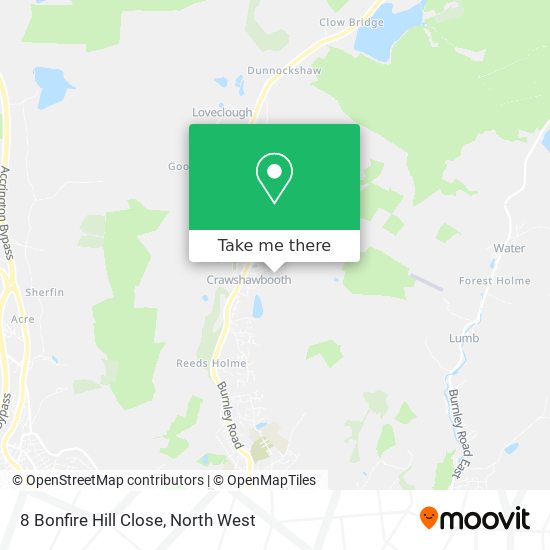 8 Bonfire Hill Close map