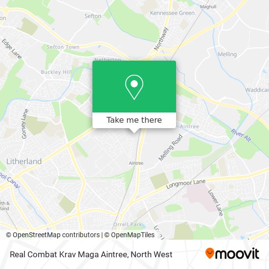 Real Combat Krav Maga Aintree map