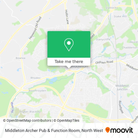 Middleton Archer Pub & Function Room map