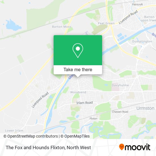 The Fox and Hounds Flixton map