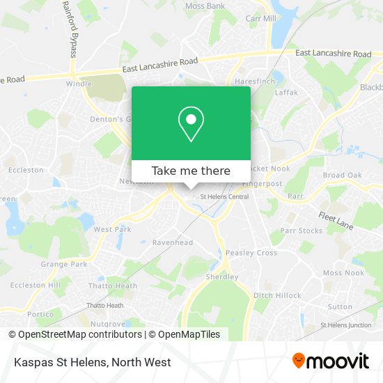 Kaspas St Helens map