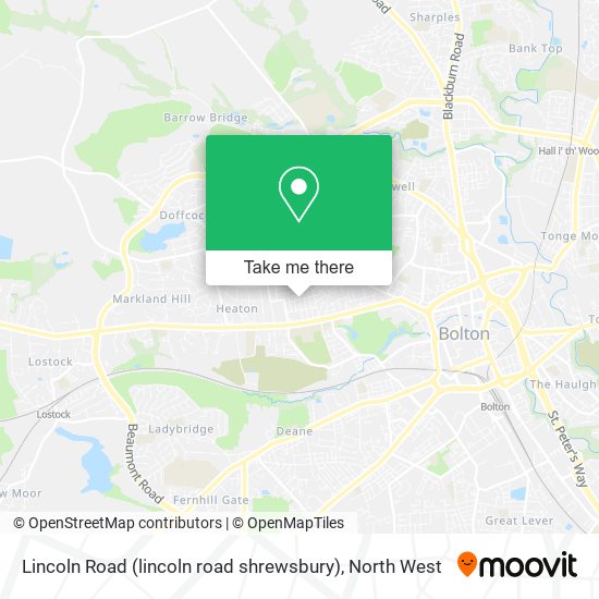 Lincoln Road (lincoln road shrewsbury) map