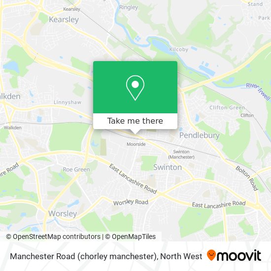Manchester Road (chorley manchester) map