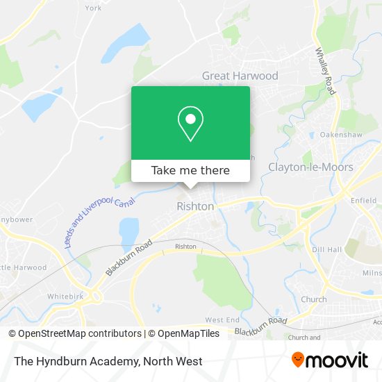 The Hyndburn Academy map
