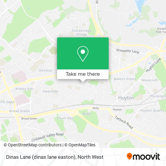 Dinas Lane (dinas lane easton) map